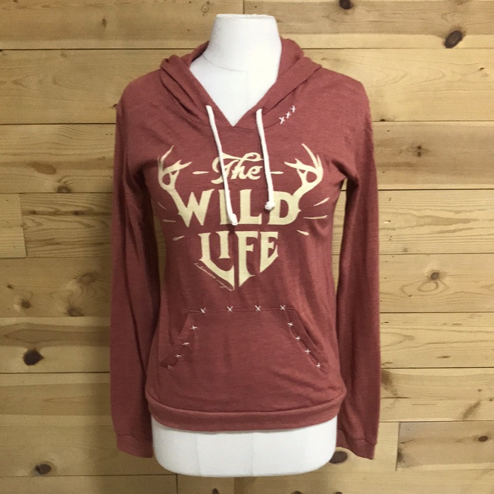 LAST CALL NWT Bohemian Cowgirl boutiqe lightweight hoody hoodie wild life SM